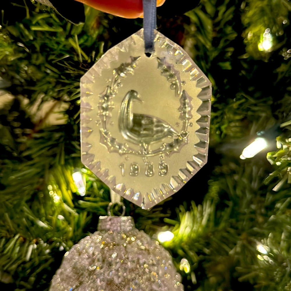 Waterford Crystal 1989 Christmas Ornament